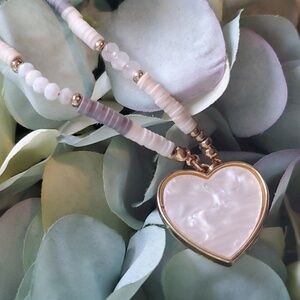 NEW Heart Statement Beaded Necklace